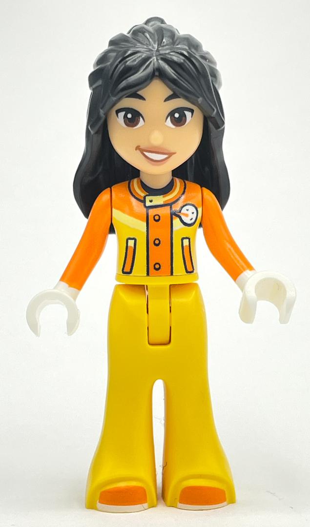 fig-014333 – Liann - Orange/Yellow Ski Suit