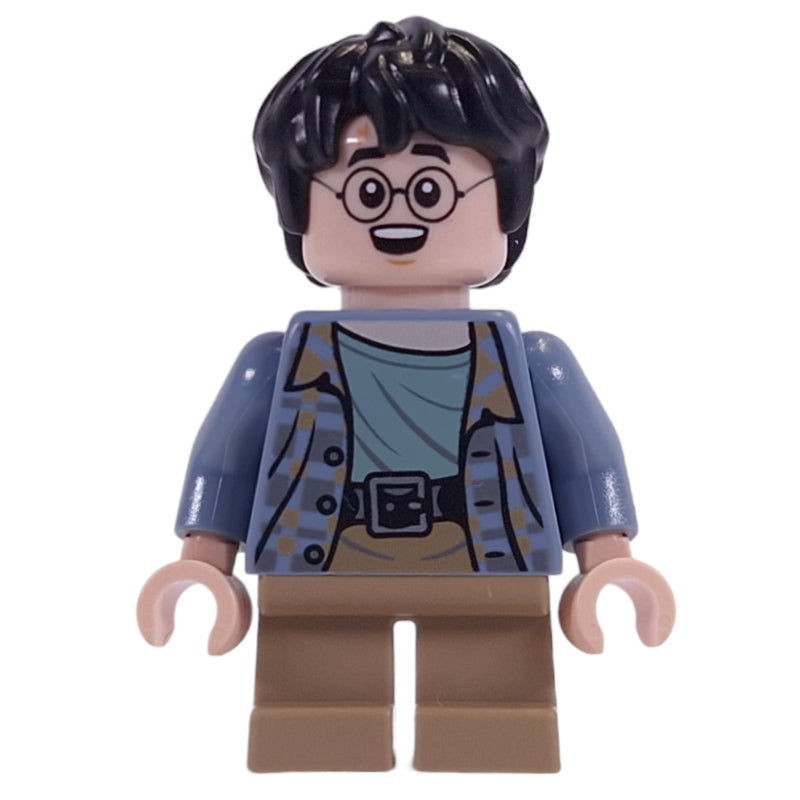 fig-014341 – Harry Potter, Sand Blue Shirt, Short Dark Tan Legs, Excited