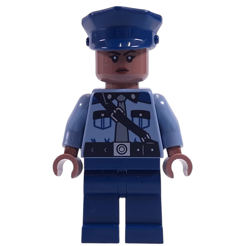 fig-014343 – Guard, Sand Blue Torso, Dark Blue Legs, Dark Blue Cap, Medium Brown Head