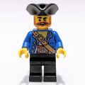 fig-014410 – Pirate - Blue Jacket, Black Legs, Black Tricorne