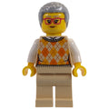fig-014459 – Tan Torso, Tan Legs, Light Bluish Grey Hair, Red Glasses