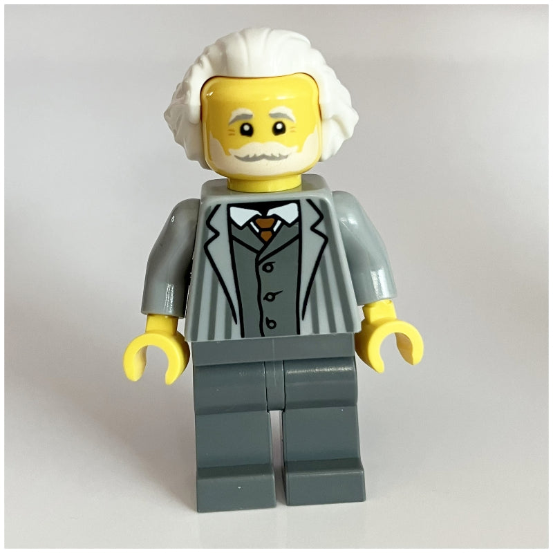 fig-014476 – Passenger, Light Bluish Grey Torso, Dark Bluish Grey Legs, White Hair