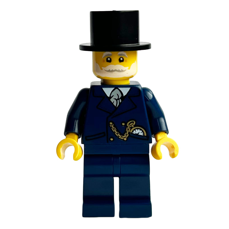fig-014483 – Carriage Driver, Dark Blue Suit, Black Top Hat