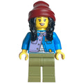 fig-014502 – Dark Azure Torso, Olive Green Legs, Dark Red Beanie, Black Hair