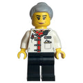 fig-014505 – Waiter, White Torso, Black Legs, Light Bluish Grey Hair