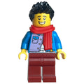fig-014506 – Dark Azure Torso, Dark Red Legs, Black Hair