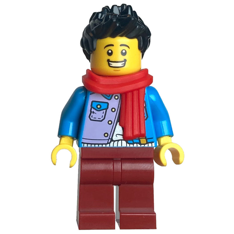 fig-014506 – Dark Azure Torso, Dark Red Legs, Black Hair