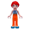 fig-014516 – Mia - Adult, Metal Blue Top, Orange Pants