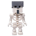 fig-014561 – Skeleton, Flat Silver Helmet, Villager Head