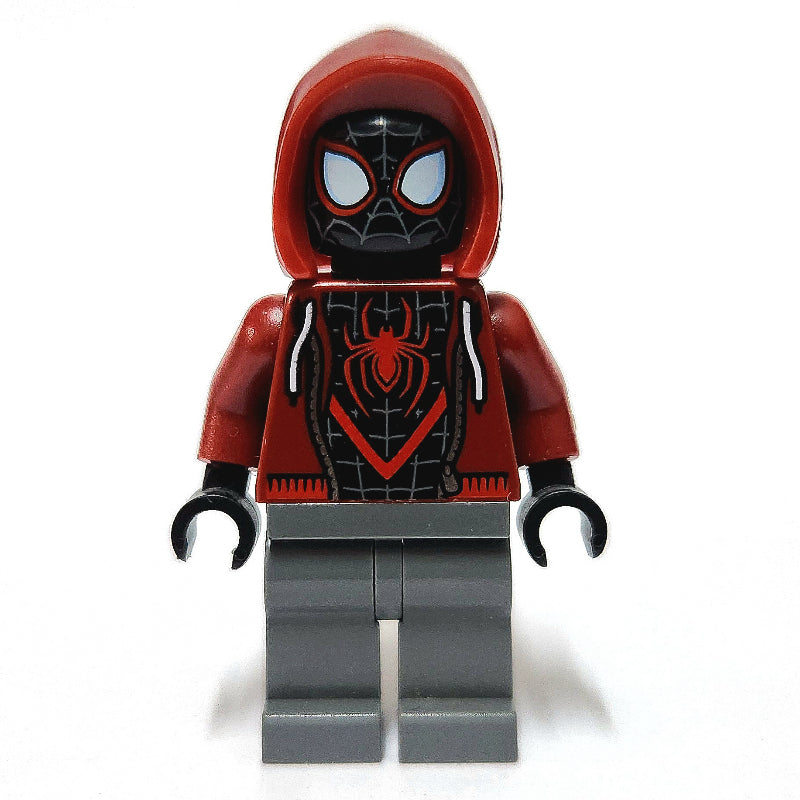 fig-014588 – Spider-Man (Miles Morales), Dark Red Hoodie