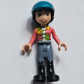 fig-014641 – Liann - Lime and Coral Shirt, Sand Blue Pants with Black Boots