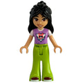 fig-014659 – Liann - Medium Lavender Top, Lime Pants, Smile