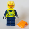 fig-014686 – Helicopter Pilot, Neon Yellow Torso, Dark Blue Legs, Bright Light Yellow Hear