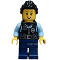 fig-014689 – Police Officer - Black Torso, Dark Blue Legs, Black Hair