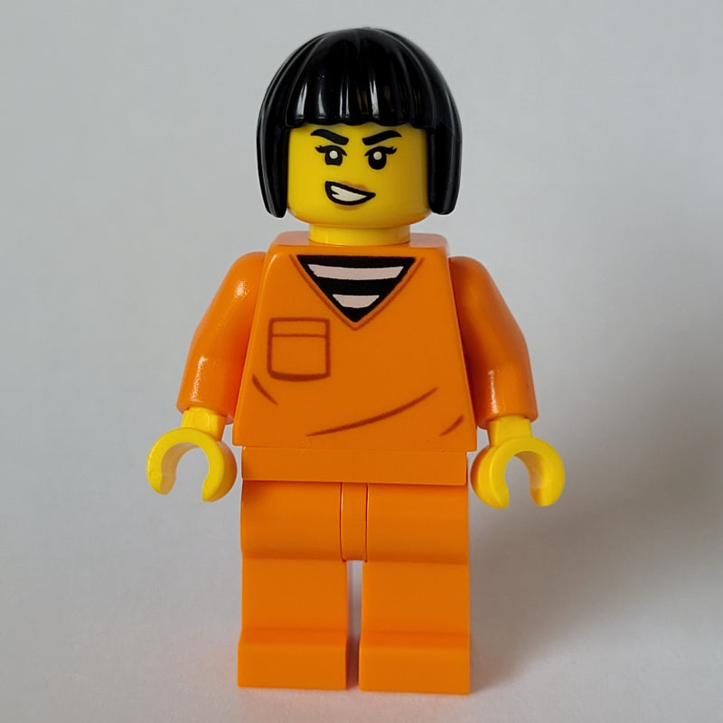 fig-014690 – Criminal, Orange Suit, Black Hair