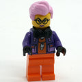 fig-014692 – Criminal, Orange Suit, Bright Pink Hair, Dark Purple Jacket, Black Headphones