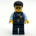 fig-014694 – Police Officer - Black Torso, Dark Blue Legs, Short Black Hair