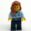 fig-014695 – Police Officer - Bright Light Blue Torso, Dark Blue Legs, Dark Orange Hair