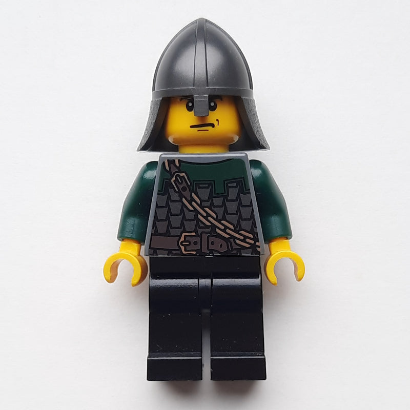 fig-014711 – Dragon Knight, Dark Green, Helmet, Stern (Pearl Titanium)