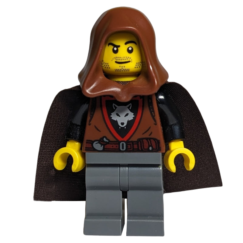 fig-014815 – Wolfpack, Reddish Brown Torso, Dark Bluish Grey Legs, Hood