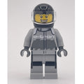 fig-014818 – Race Driver - Light Bluish Grey Racing Suit, Black Helmet