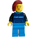 fig-014819 – Race Driver - Dark Blue Torso, Dark Azure Legs, Dark Red Hair