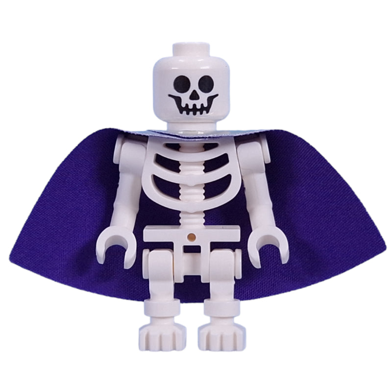 fig-014855 – Skeleton, Standard Face, Bent Arms, Vertical Hand Clips, 78132 Torso, Cape