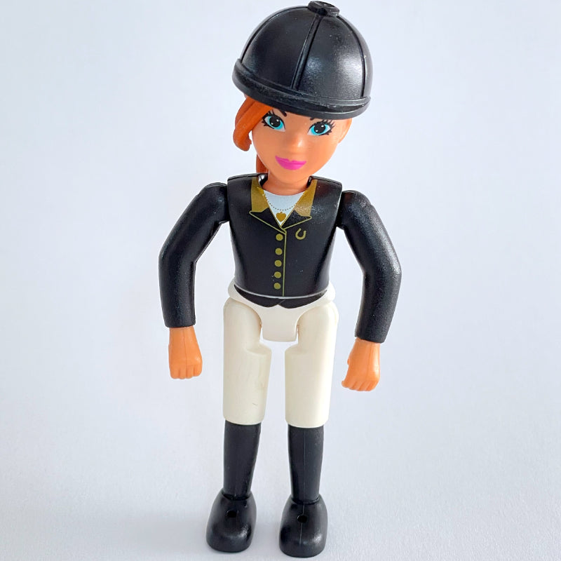 fig-014933 – Belville Horse Rider, Black Top and Helmet