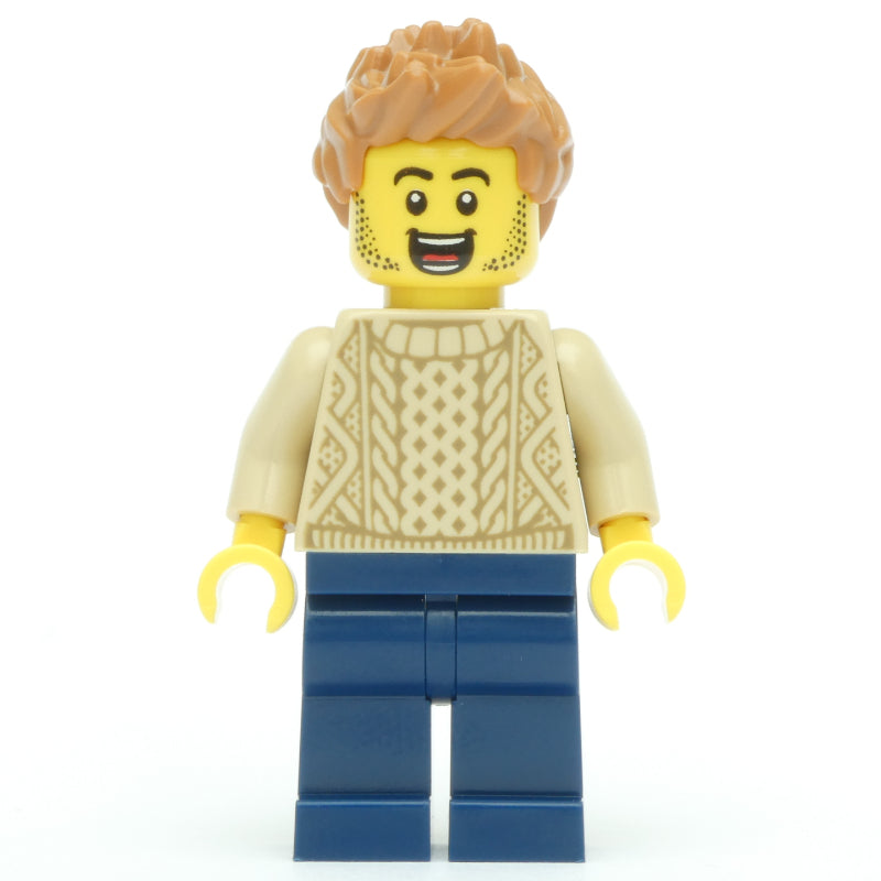 fig-014967 – Tan Torso, Dark Blue Legs, Medium Nougat Hair