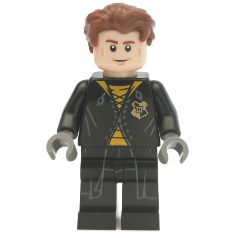 fig-015002 – Cedric Diggory, Long Black Robe over Yellow Shirt, No Shirt Tails