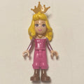 fig-015046 – Aurora - Dark Pink Trousers, Big Eyes, Yellow Hair, Pearl Gold Crown