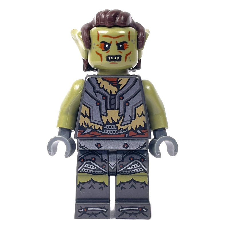 fig-015126 – Orc, Olive Green, Dark Tan Fur Trim