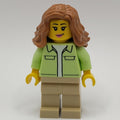 fig-015193 – Yellowish Green Torso, Tan Legs, Medium Nougat Hair