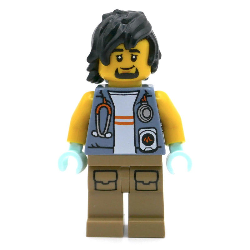 fig-015198 – Vet, Sand Blue Jacket, Dark Tan Legs, Black Hair and Goatee