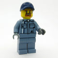 fig-015204 – Mechanic, Sand Blue Overalls, Dark Blue Cap