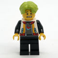 fig-015212 – Man, White Jacket, Black Legs, Lime Hair