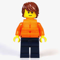 fig-015240 – Just Jason, Orange Torso, Dark Blue Legs, Reddish Brown Hair, Orange Life Vest