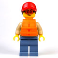 fig-015242 – Tan Torso, Sand Blue Legs, Sunglasses, Red Cap, Orange Life Vest