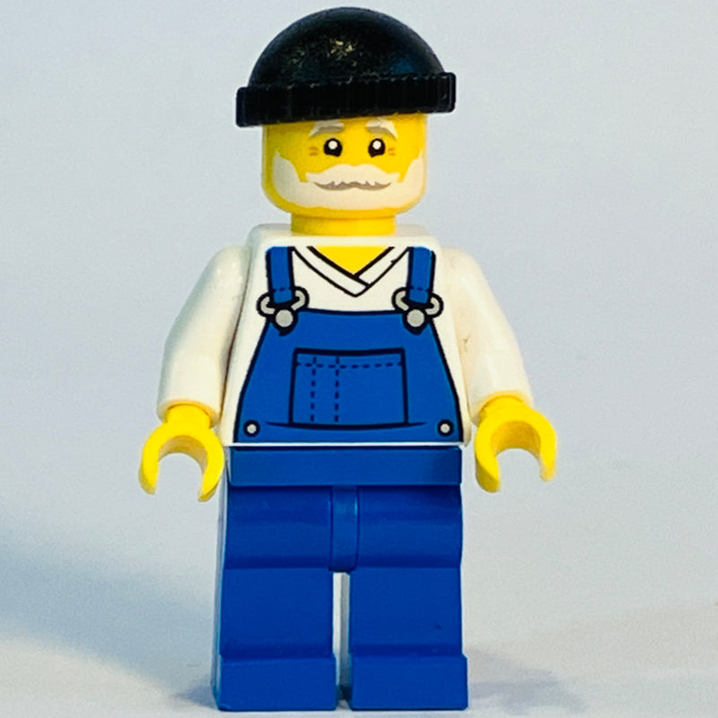fig-015244 – White Torso, Blue Overall, Black Cap