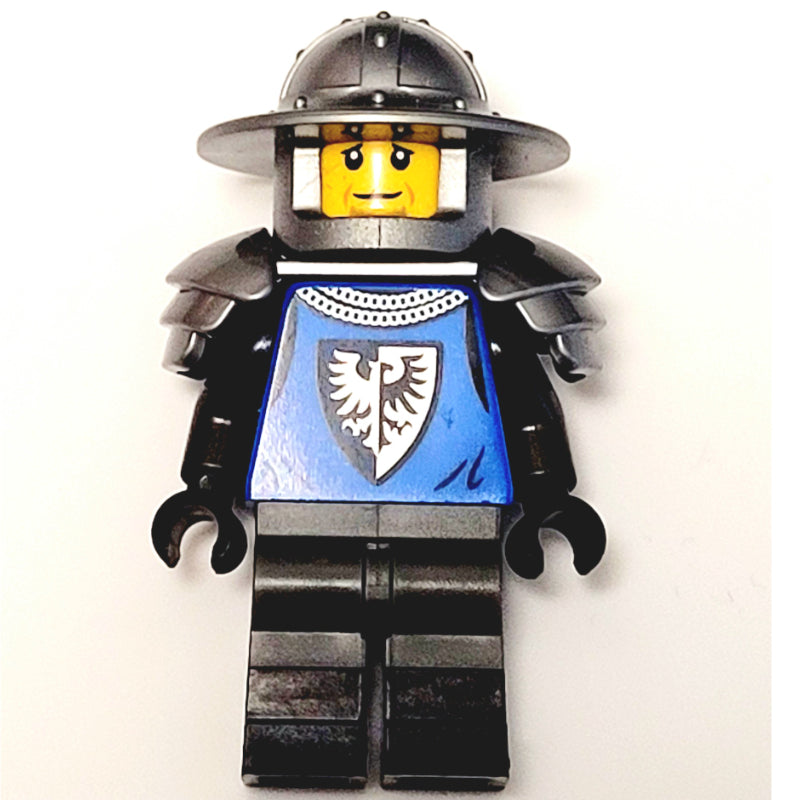fig-015254 – Mountain Fortress Black Falcon Soldier - Helmet with Broad Brim, Shoulder Armor