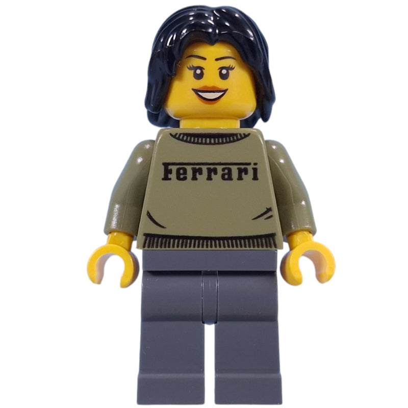 fig-015346 – Woman, Olive Green Ferrari Sweater