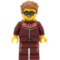 fig-015348 – Man, Dark Red Tracksuit, Sunglasses