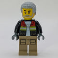 fig-015353 – Firefighter, Open Jacket, Dark Tan Legs, Light Bluish Gray Hair