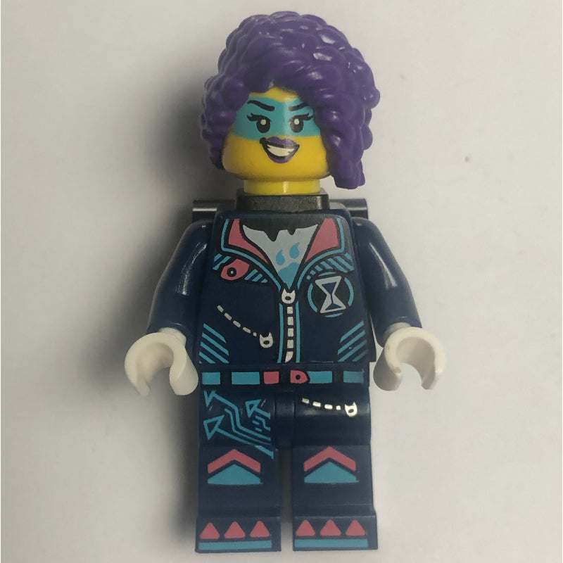 fig-015374 – Zoey, Dark Blue Suit, Black Neck Bracket