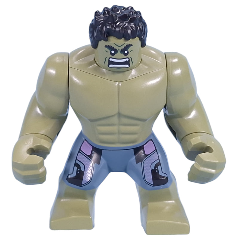 fig-015389 – Hulk (Big Fig), Olive Green, Black Hair, Removable Head, Sand Blue Pants