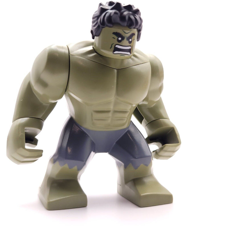 fig-015395 – Hulk (Big Fig), Black Hair, Removable Head, Dark Bluish Grey Pants, Angry