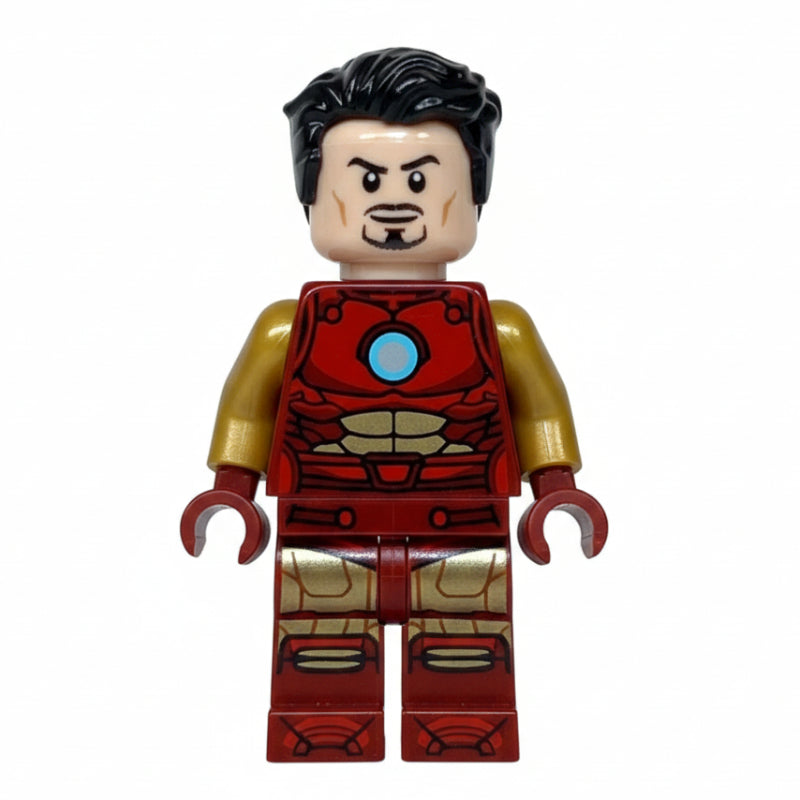 fig-015436 – Iron Man, Pearl Gold Arms, Round Arc Reactor, Hair