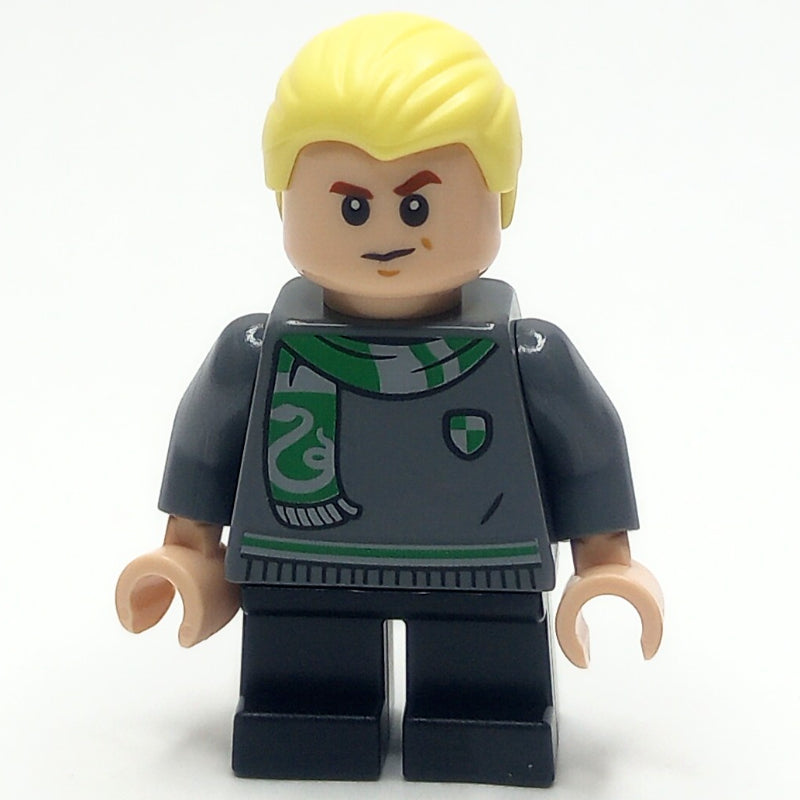 fig-015489 – Draco Malfoy, Short Legs, Dark Bluish Grey Sweater, Scarf