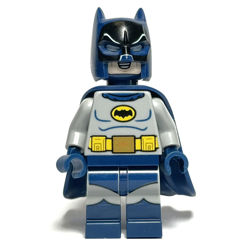 fig-015555 – Batman, Light Bluish Gray Suit, Rubber Dark Blue Cape and Cowl (60's TV Series)
