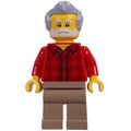 fig-015619 – Visitor, Red Torso, Dark Tan Legs, Light Bluish Grey Hair